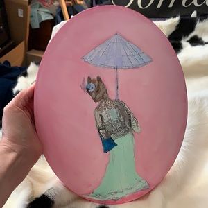 Victorian Mouse/Gopher illustrated painting